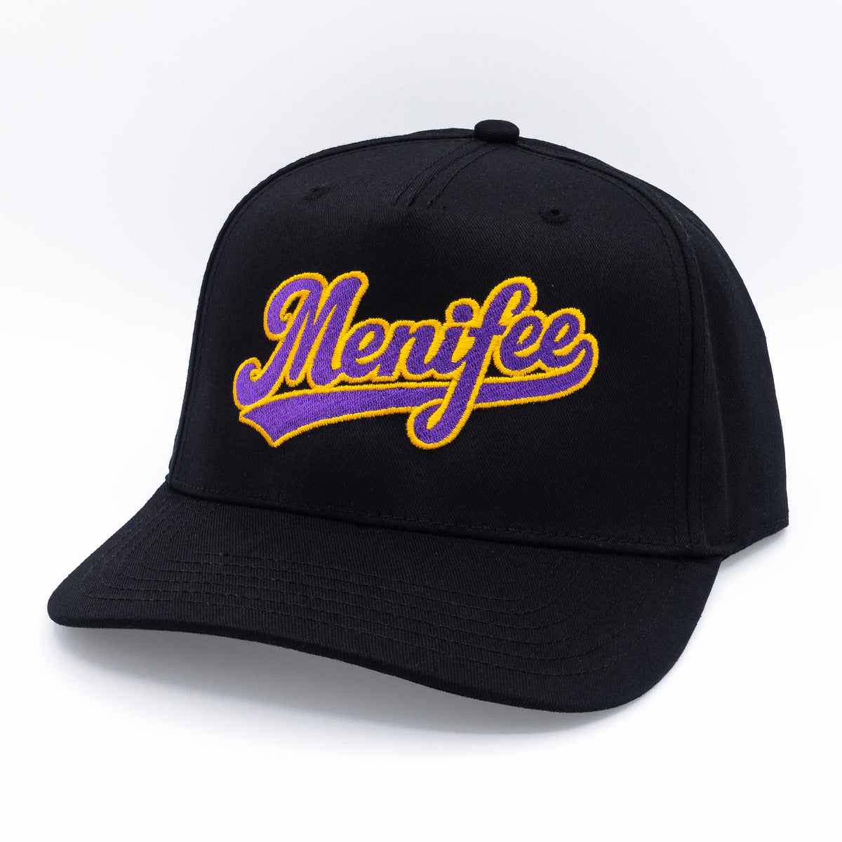 The Menifee Hat - Black/Purple/Yellow