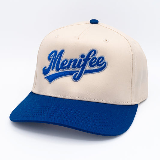 The Menifee Hat - Cream/Royal/Grey